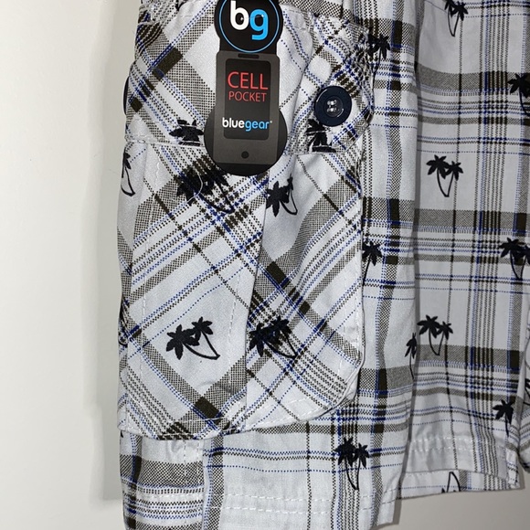Blue Gear print cargo shorts size 36 NWT - Picture 5 of 10